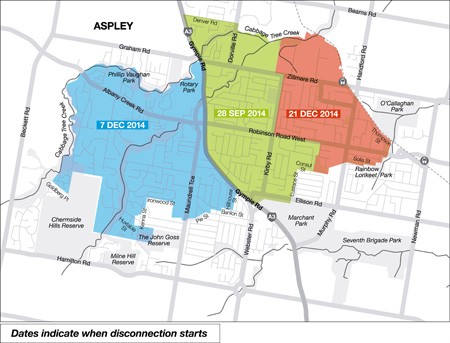 copper disconnection Aspley