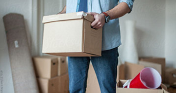 person moving offices